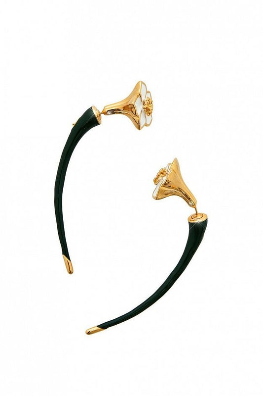 earrings  tsvetok emal