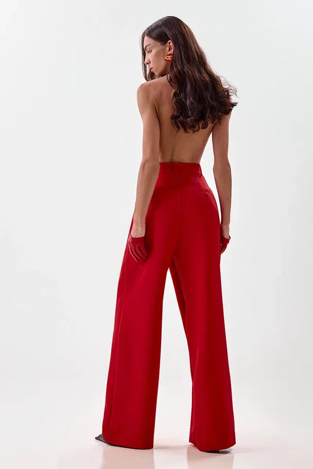 Wrap-Front Trousers