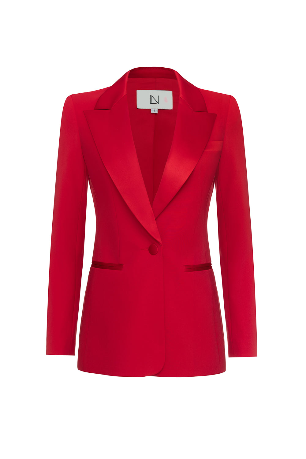 Jacket with satin lapels