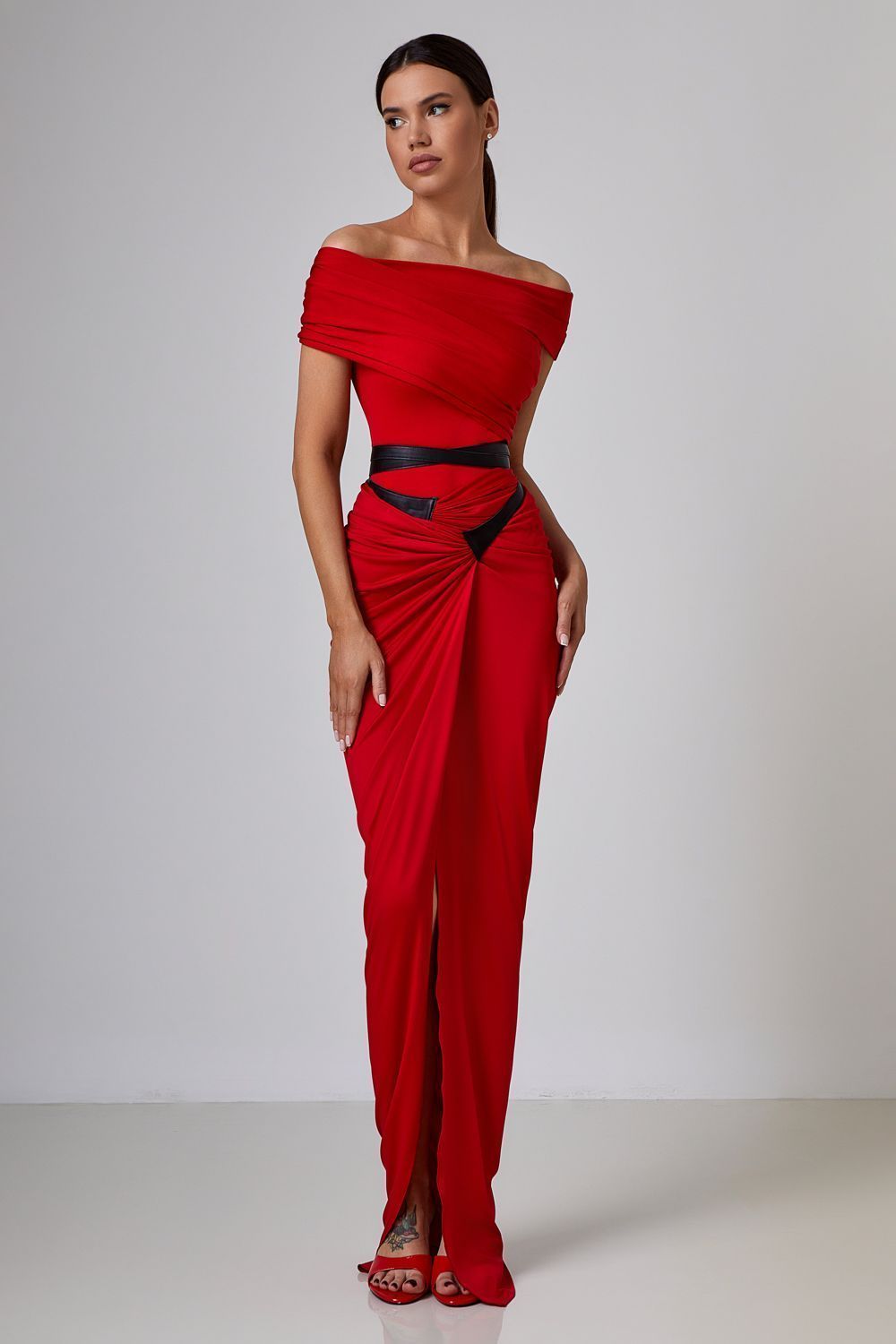 Draped bodysuit