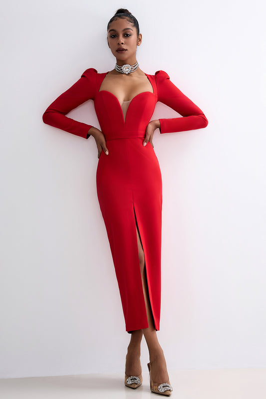 Midi length dress