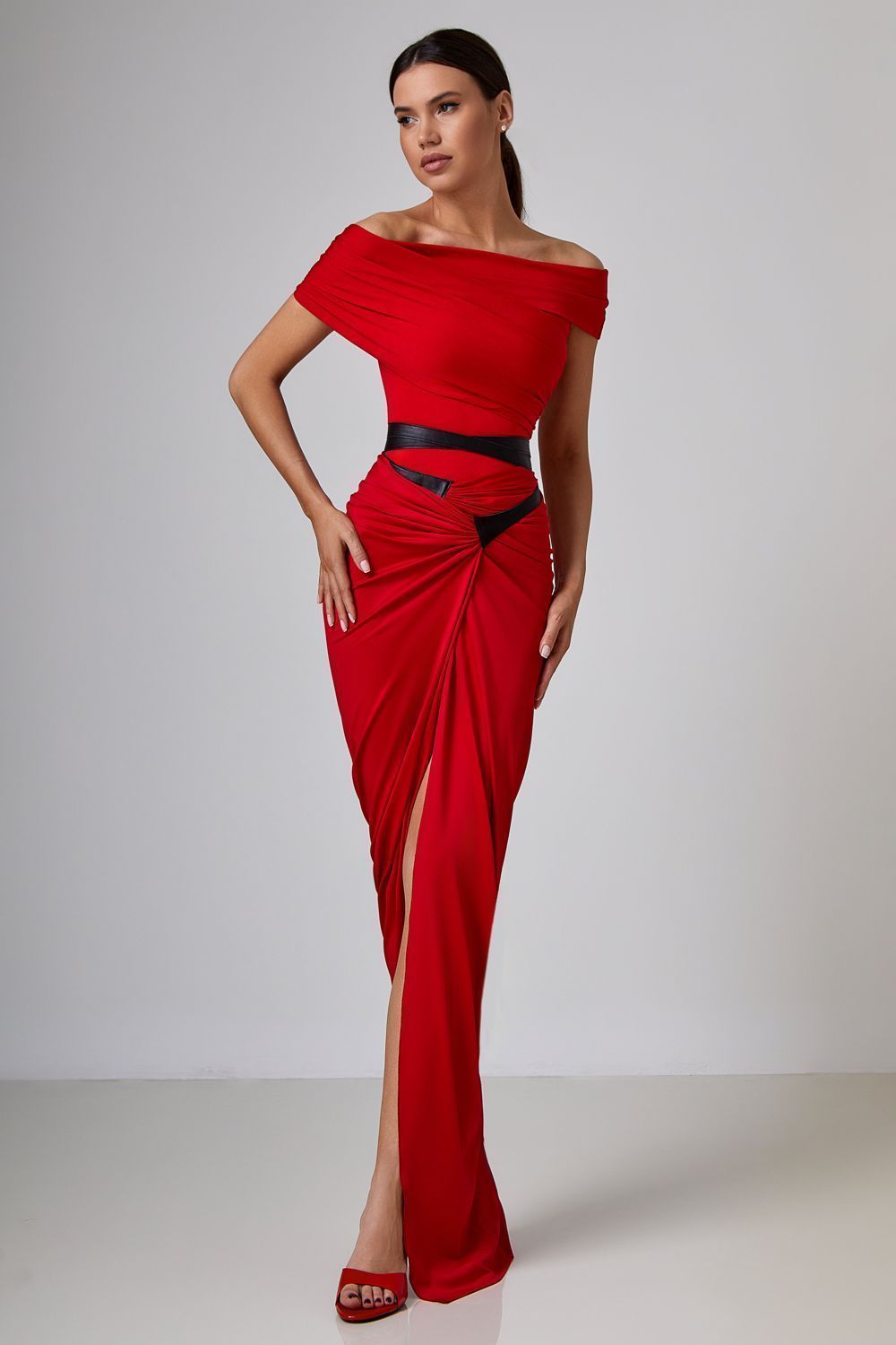 Draped bodysuit