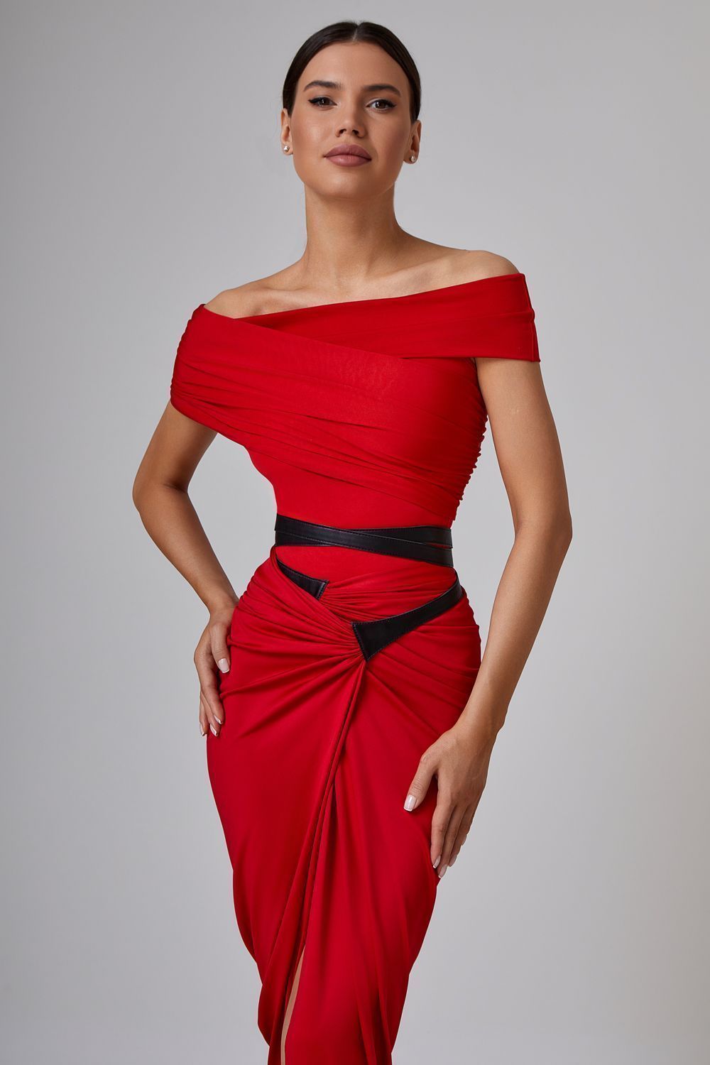 Draped bodysuit