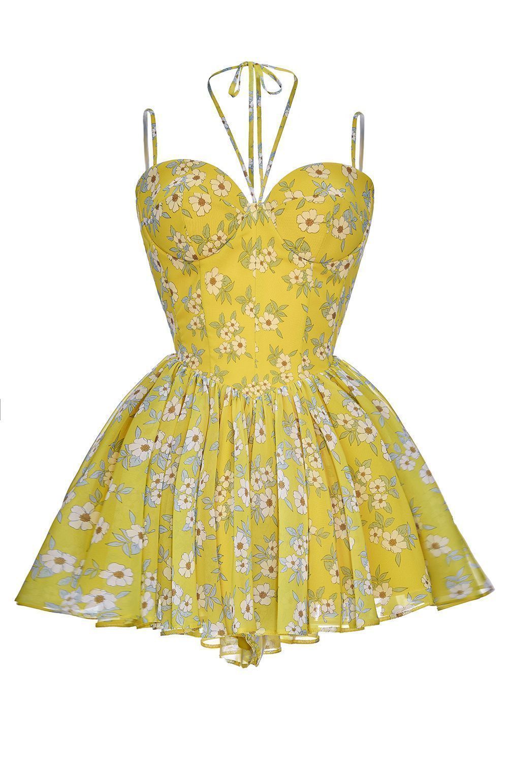 Floral Sculpted Corset Romper