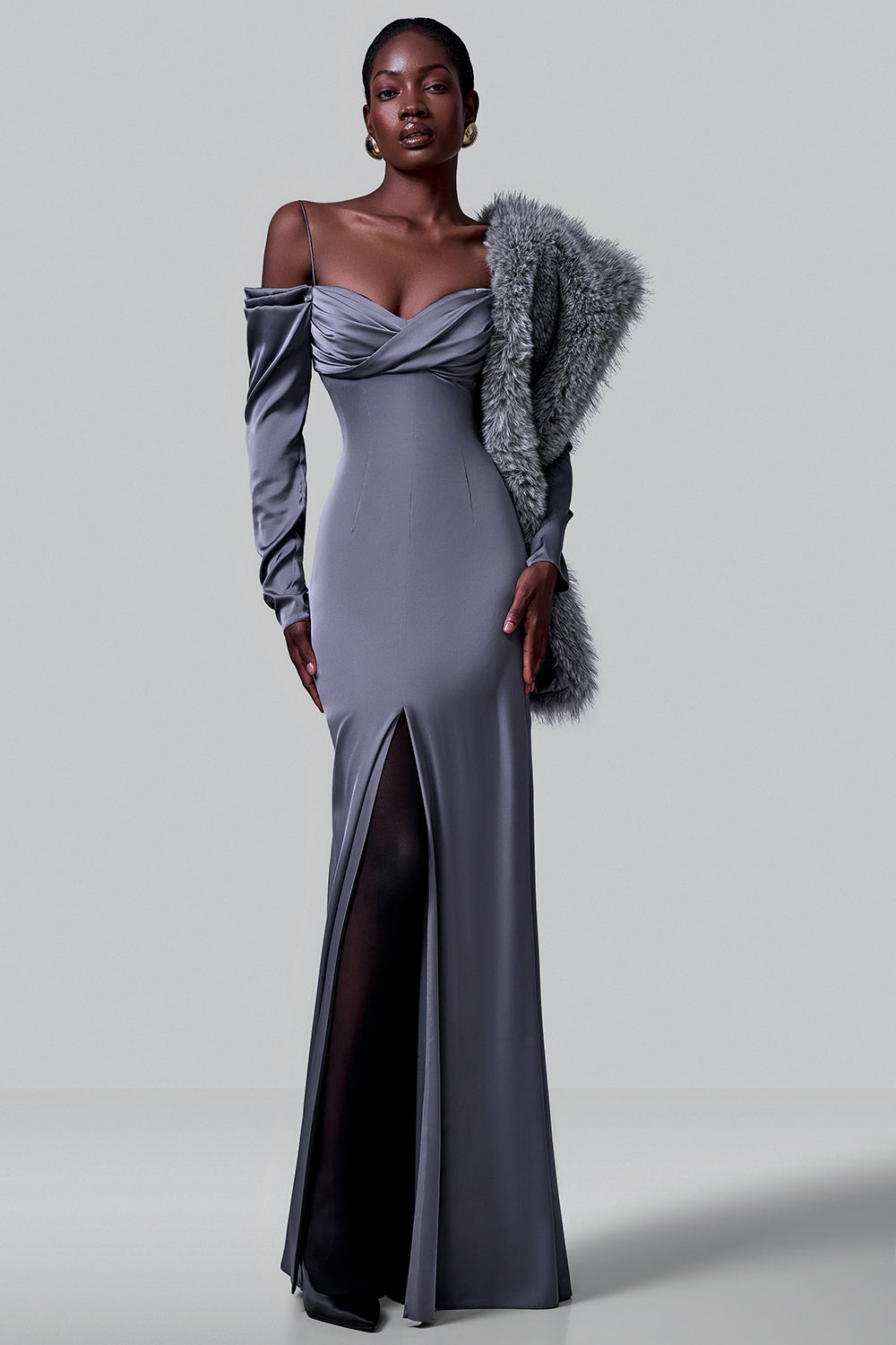 Off-Shoulder Evening Maxi
