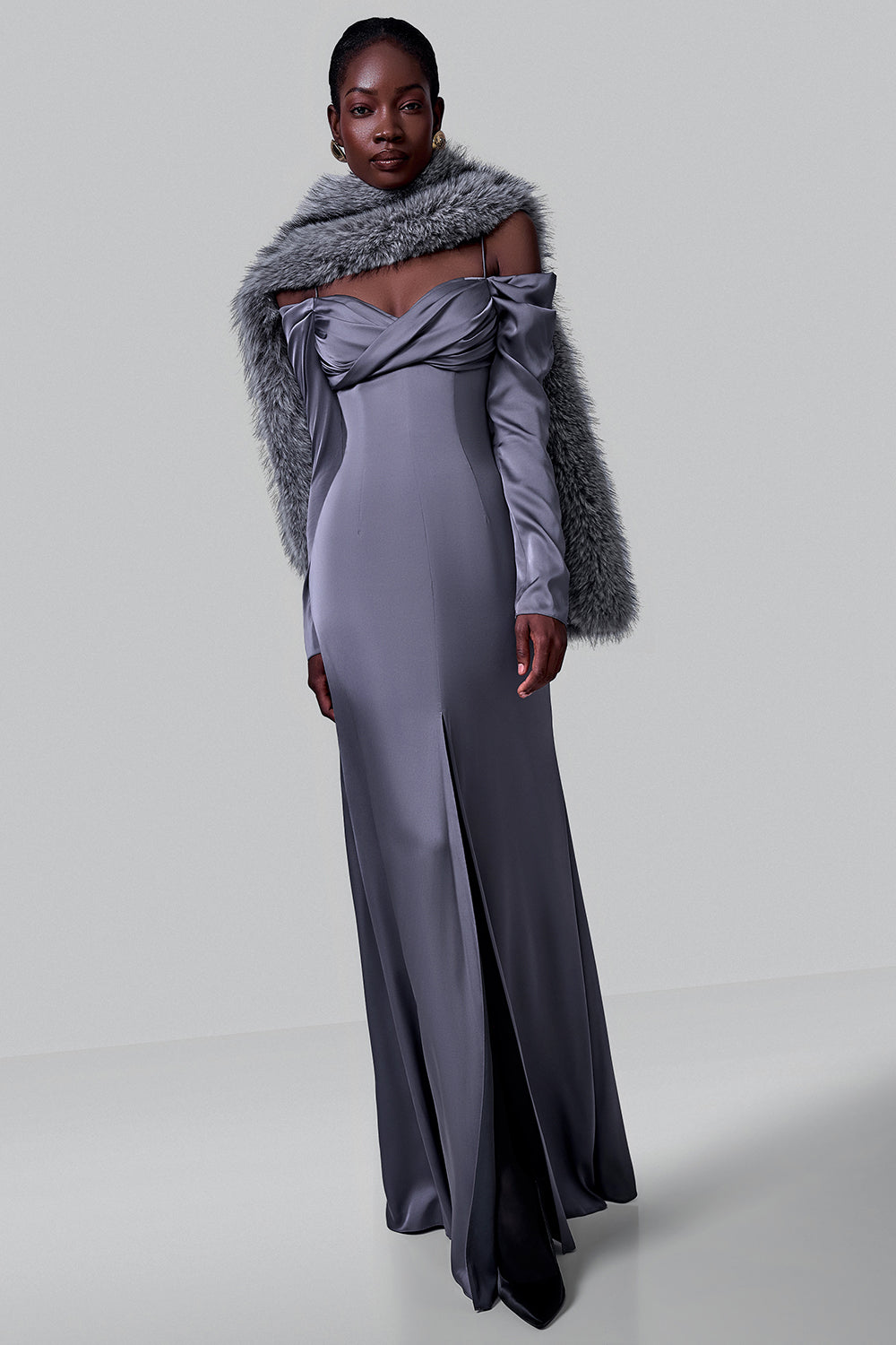 Off-Shoulder Evening Maxi