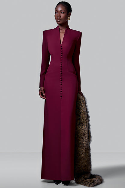 Structured Buttoned Maxi