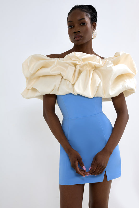 Sculpted Bow Dress Mini