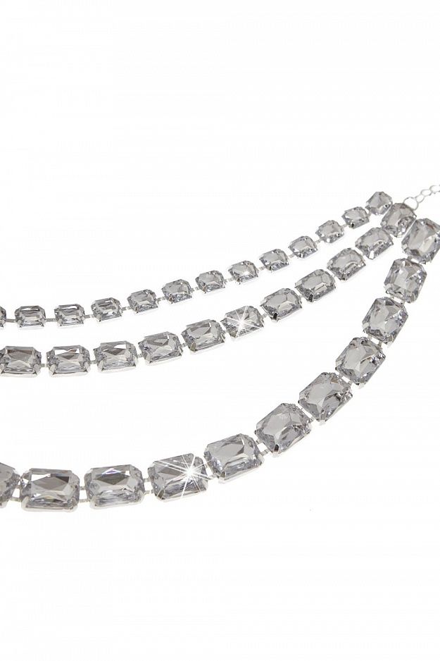 CHOKER krupnye kamni 3 ryada