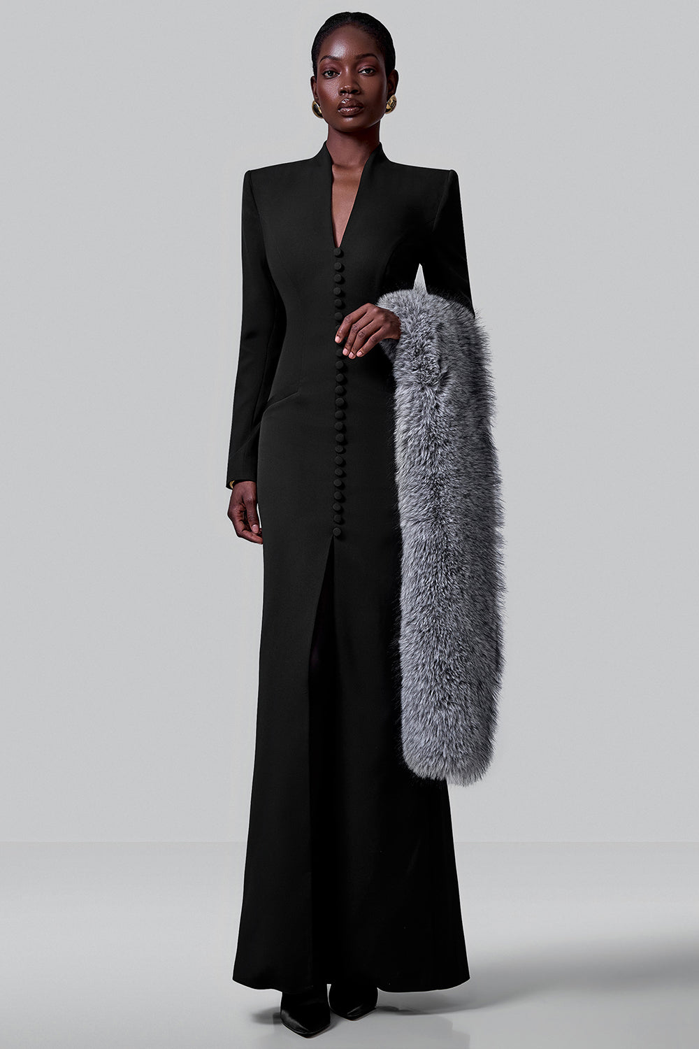Structured Buttoned Maxi