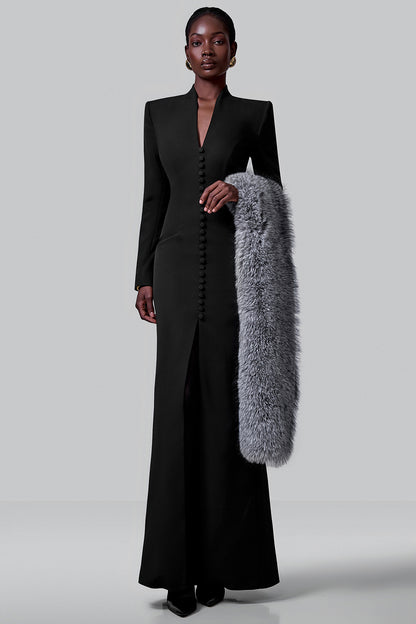 Structured Buttoned Maxi