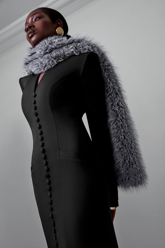 Long-Sleeve Maxi Dress