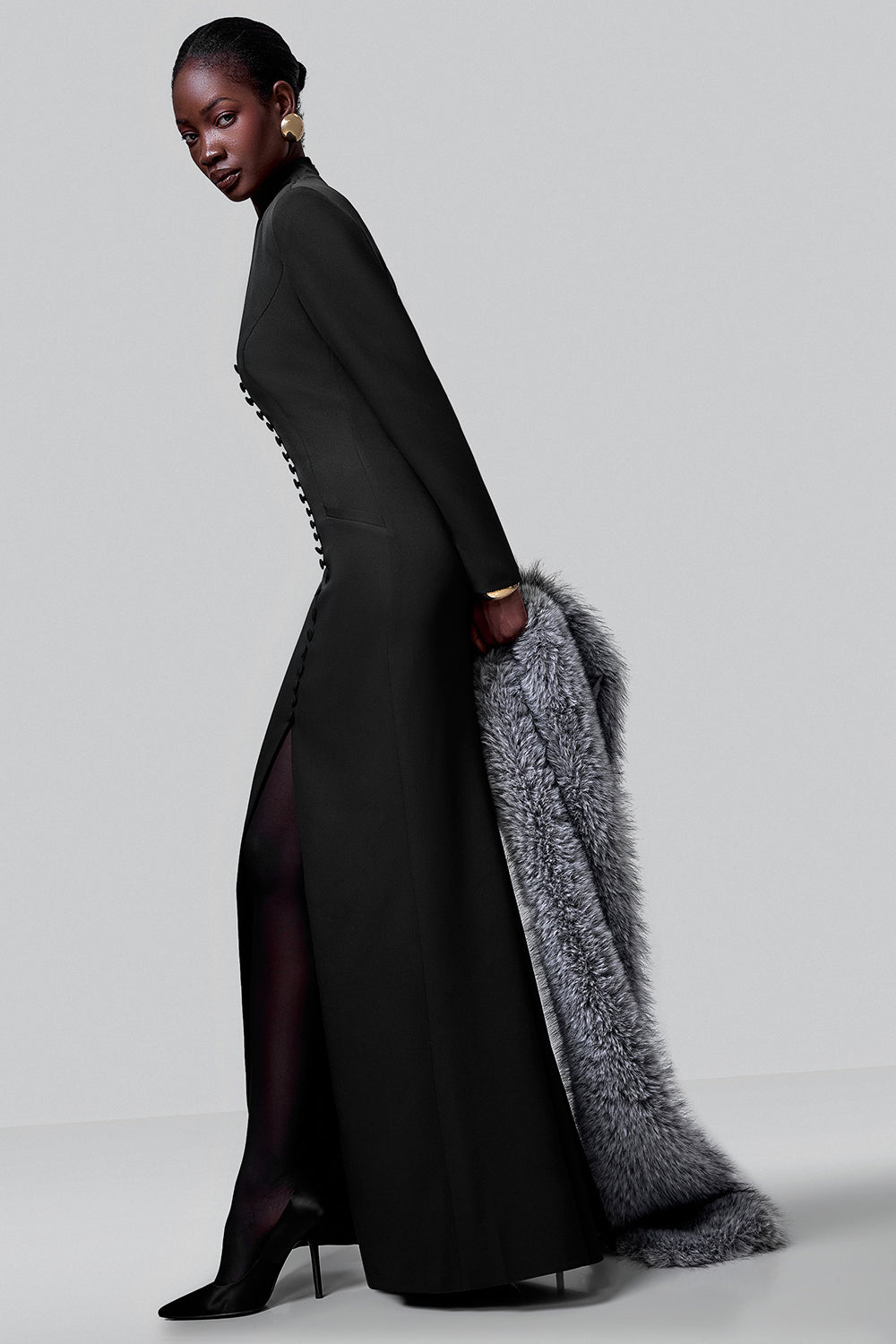 Structured Buttoned Maxi