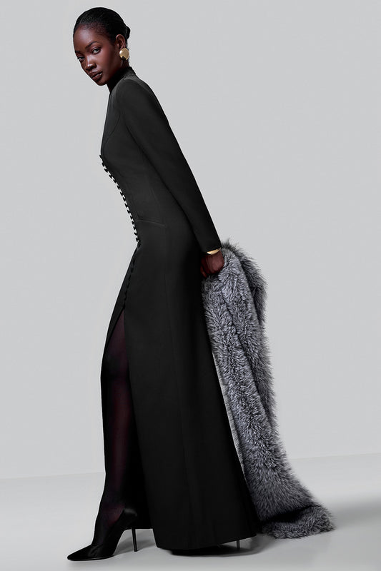 Long-Sleeve Maxi Dress