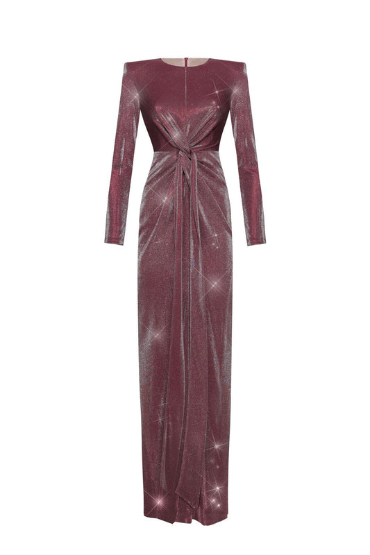Evening lurex dress