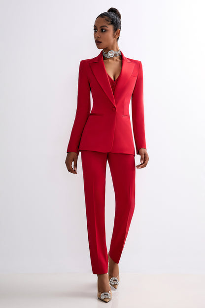 Jacket with satin lapels