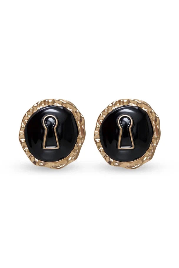Earrings with Decorative Insert