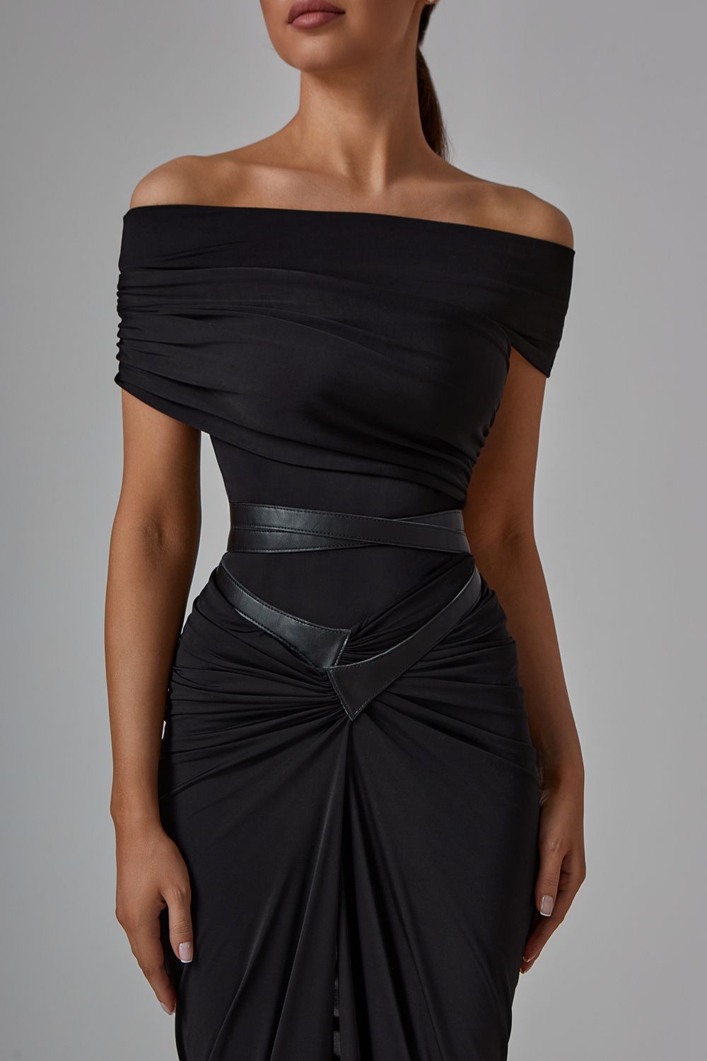 Draped bodysuit