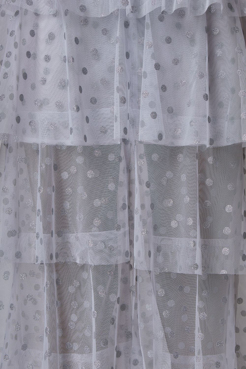 Tiered sheer skirt