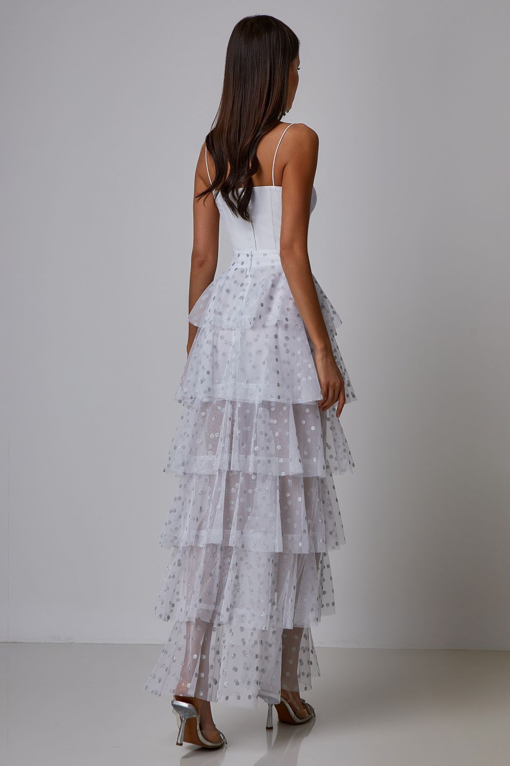 Tiered sheer skirt