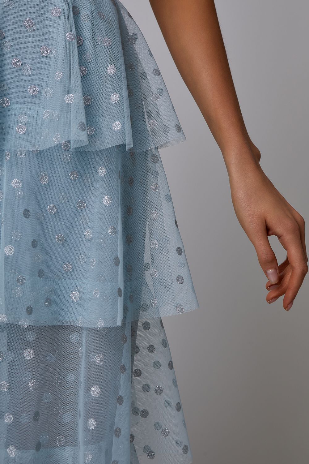 Tiered sheer skirt