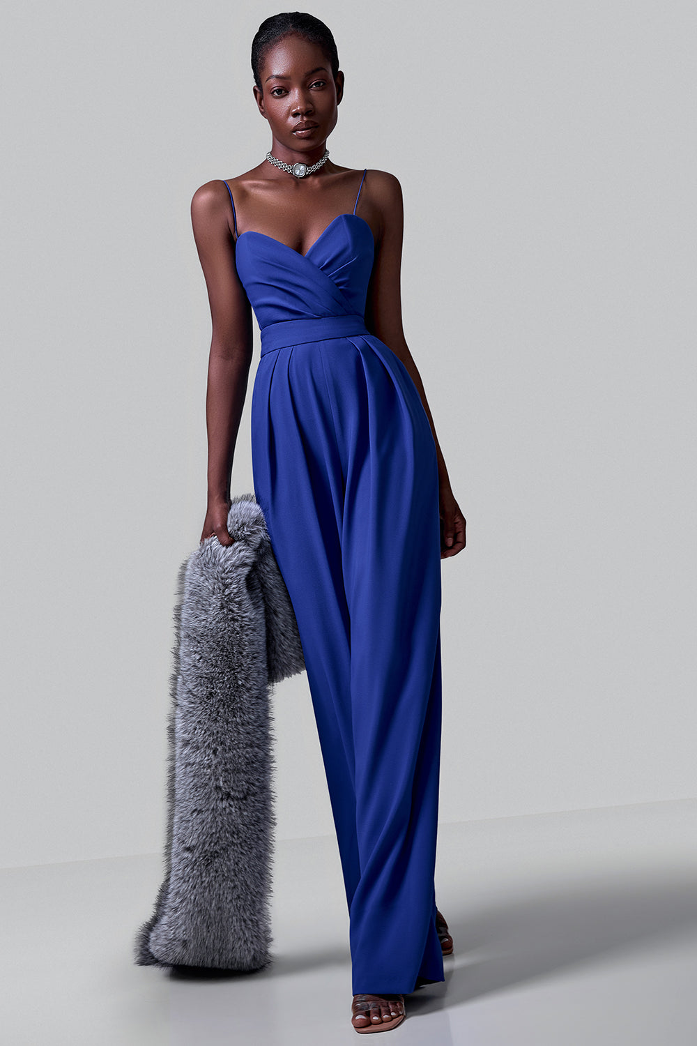 Corset-Top Palazzo Jumpsuit