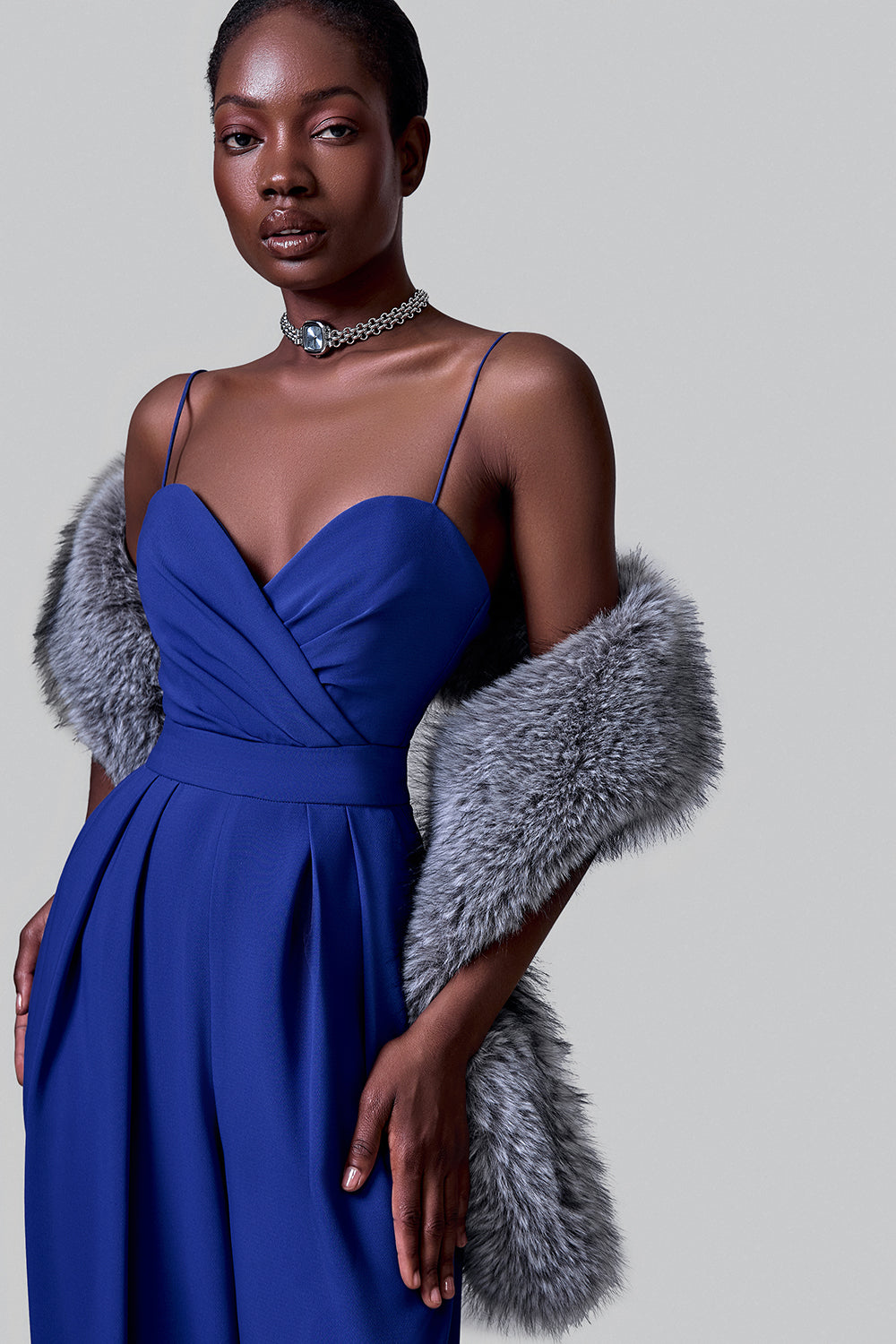 Corset-Top Palazzo Jumpsuit