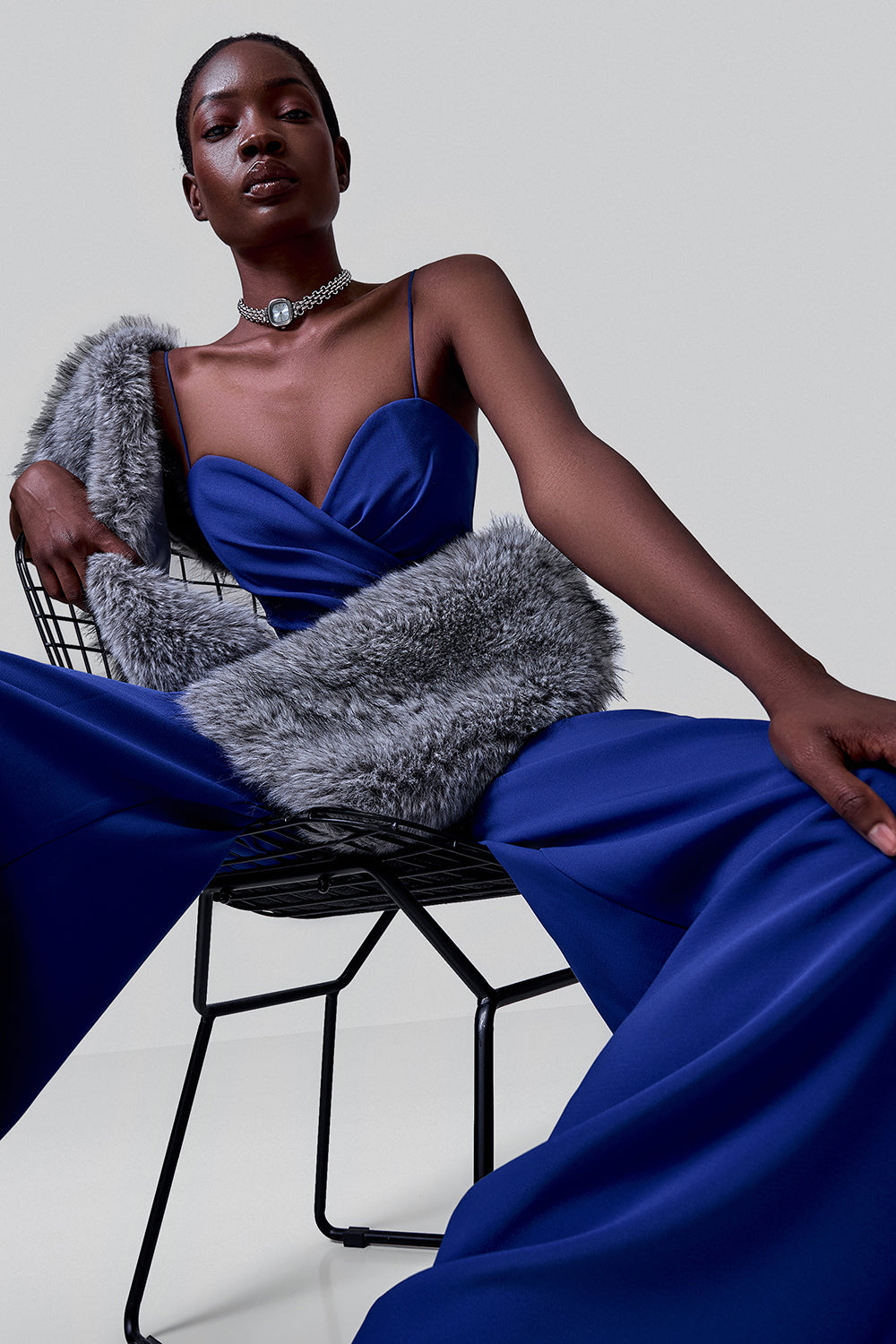 Corset-Top Palazzo Jumpsuit