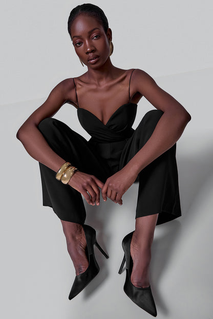 Corset-Top Palazzo Jumpsuit