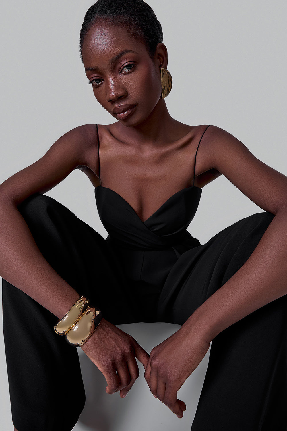 Corset-Top Palazzo Jumpsuit