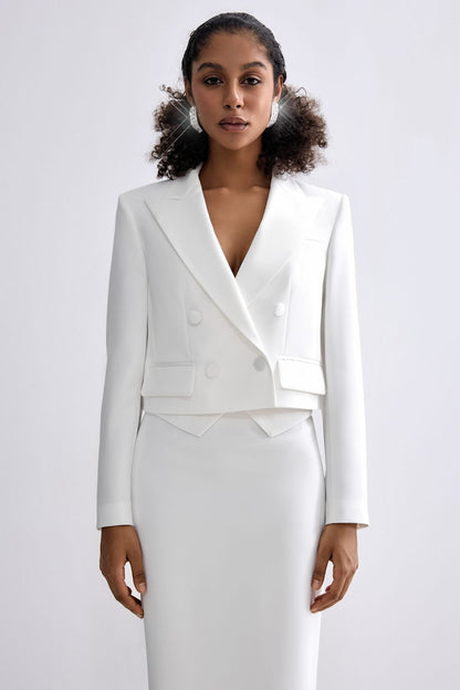 Short double-breasted jacket