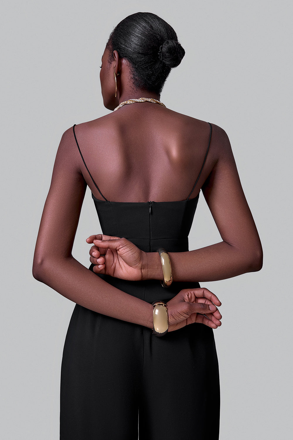 Corset-Top Palazzo Jumpsuit