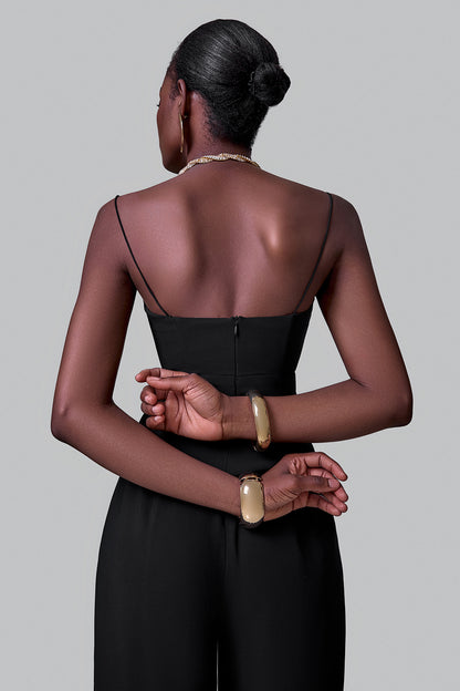 Corset-Top Palazzo Jumpsuit
