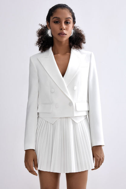 Short double-breasted jacket