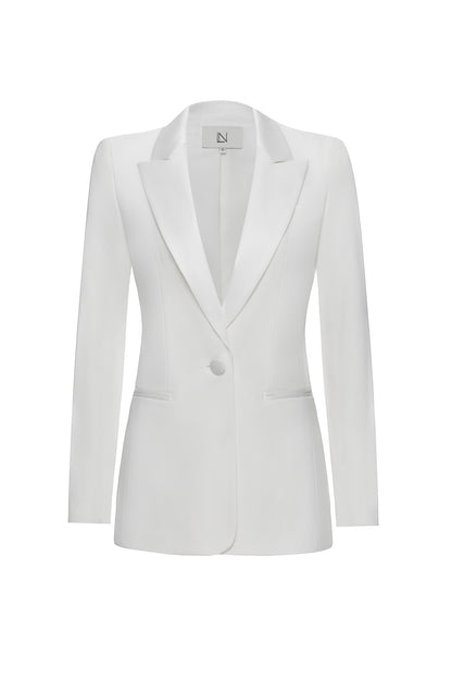 Jacket with satin lapels