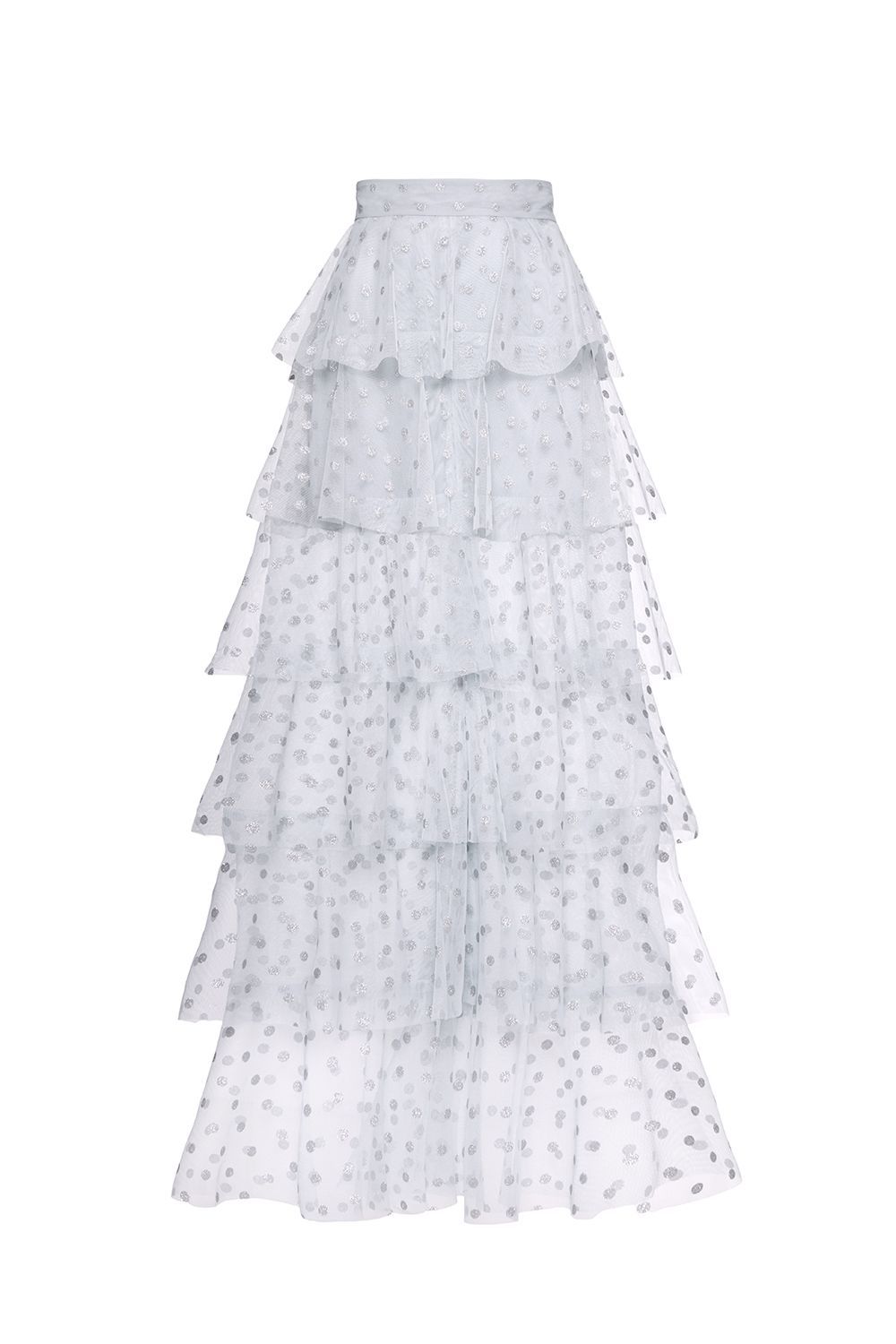 Tiered sheer skirt