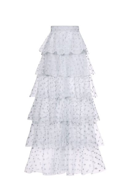 Tiered sheer skirt