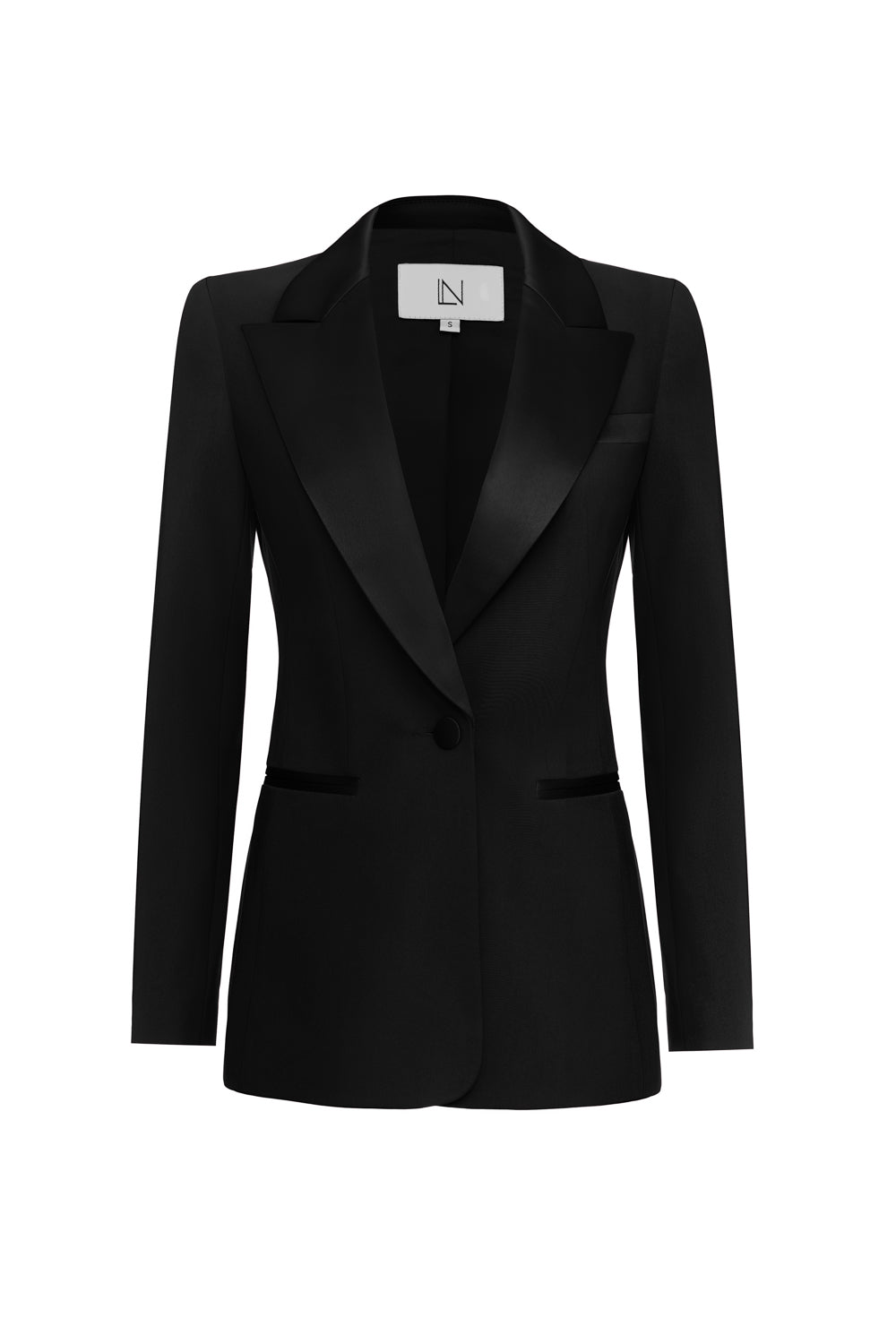 Jacket with satin lapels