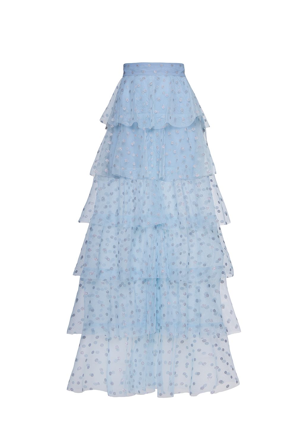 Tiered sheer skirt