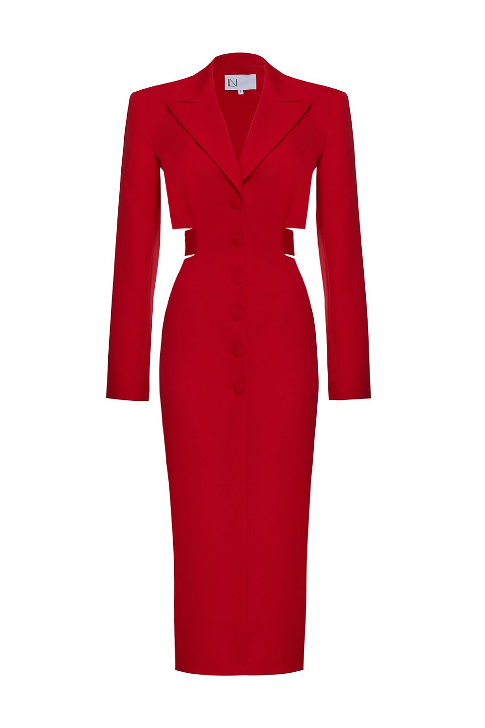 Blazer dress with belt