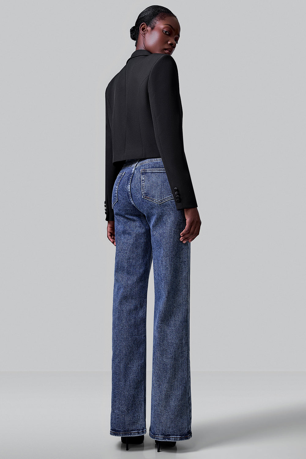 Jeans with Decorative Rhinestones