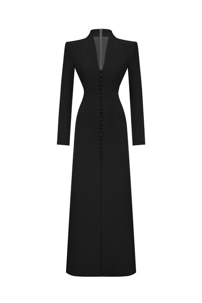 Structured Buttoned Maxi