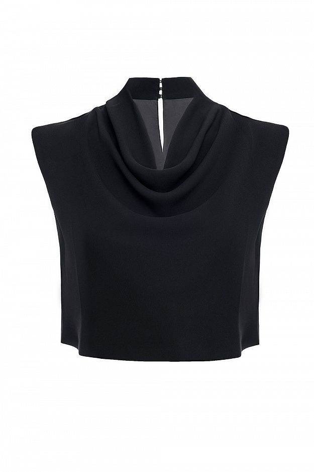 Satin Top With Draping