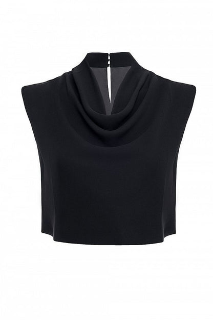 Satin Top With Draping