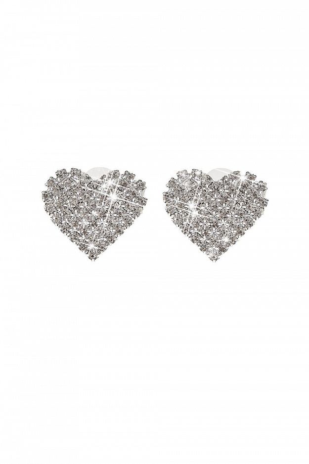 earrings pusety serdtsa