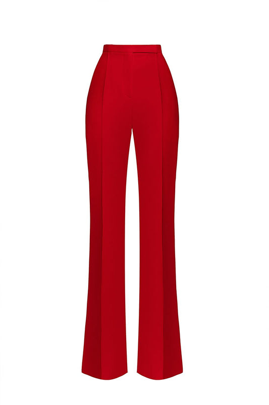 Flared suit trousers