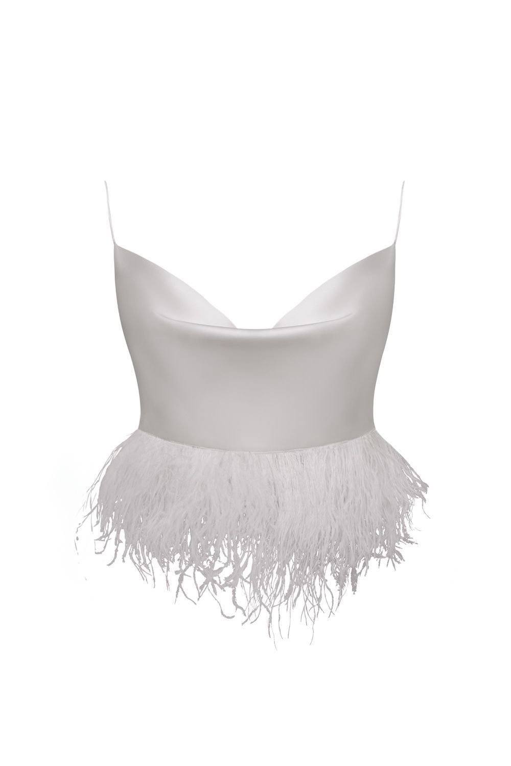 Feathered hem top