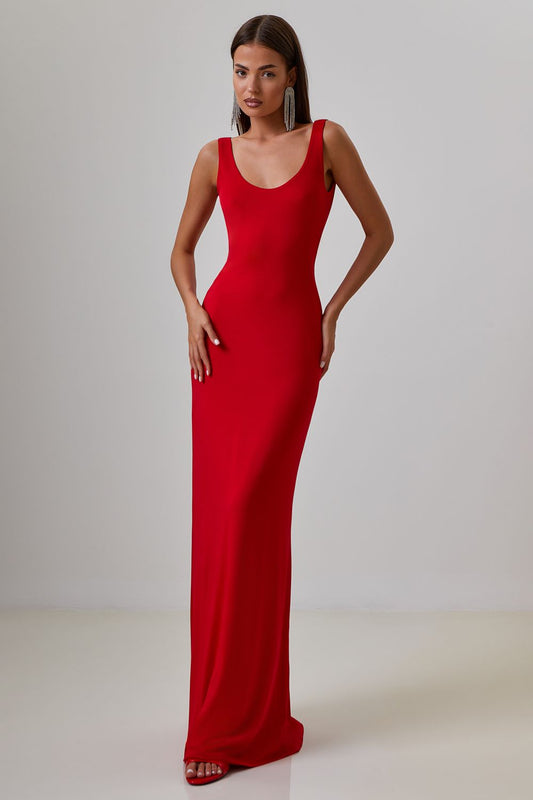 Draped Back Maxi