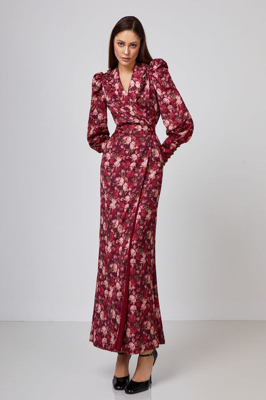 Wrap floral dress
