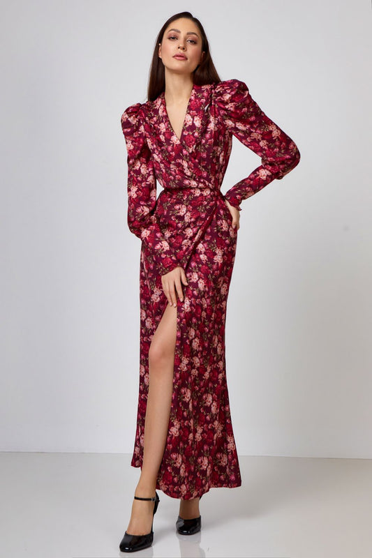 Wrap floral dress